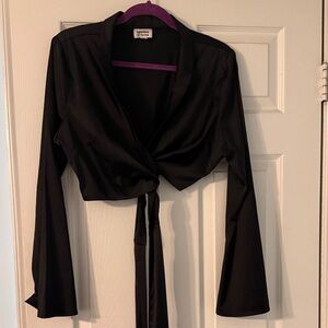 Elegant Black Crop Top